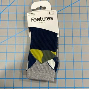 Feetures Trail Max Cushion Mini Crew - Large Navy Summit